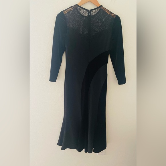 Rickie Freeman Teri Jon black dress evening jewels - Picture 3 of 6